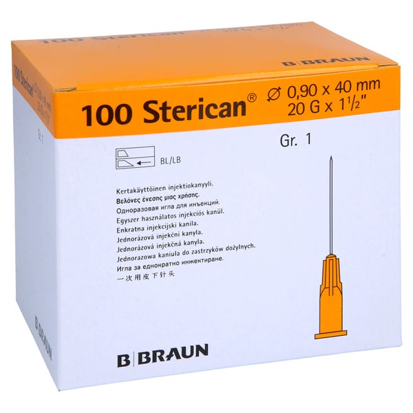 Sterican Kanülen Luer-lok 0,90x40 mm Gr. 100 St