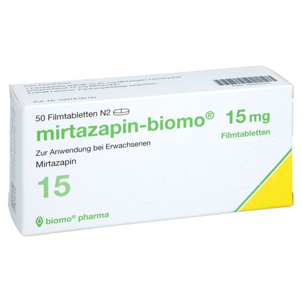 Mirtazapin-biomo 15 mg Filmtabletten 50 St