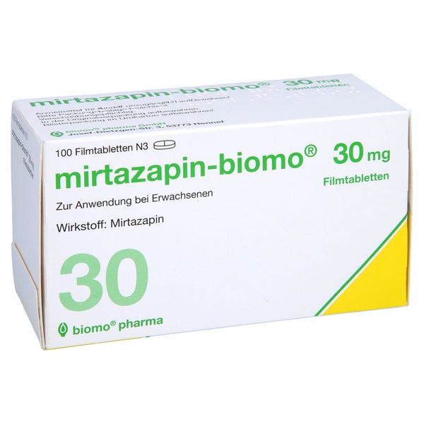 Mirtazapin-biomo 30 mg Filmtabletten 100 St