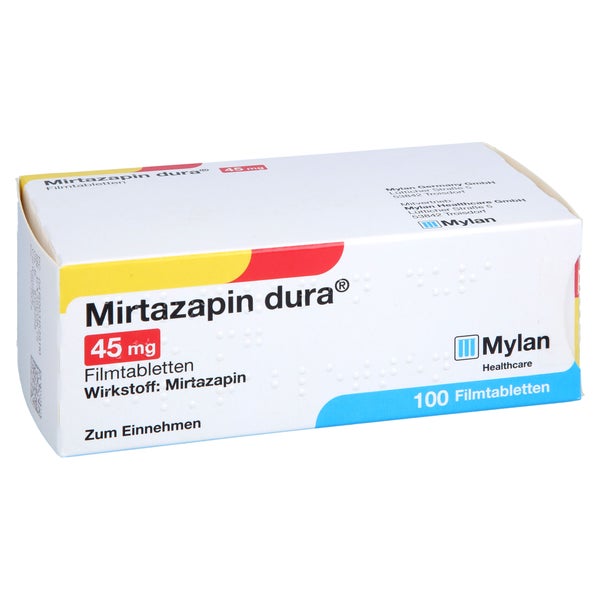Mirtazapin dura 45 mg Filmtabletten 100 St