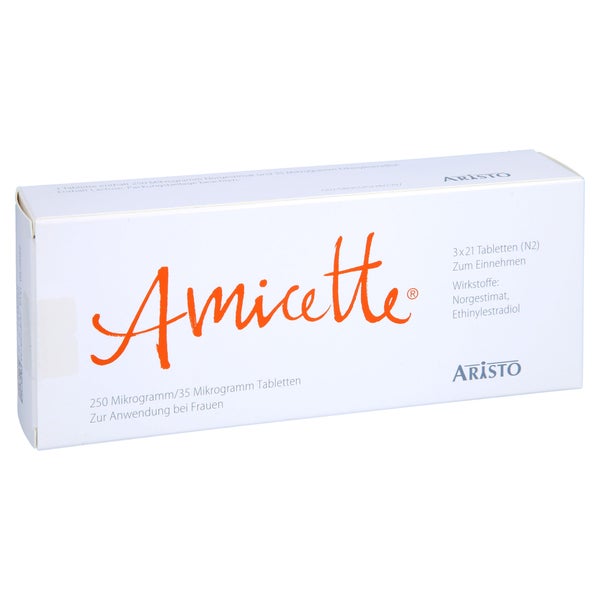 AMICETTE 250 Mikrogramm/35 Mikrogramm Tabletten 3X21 St