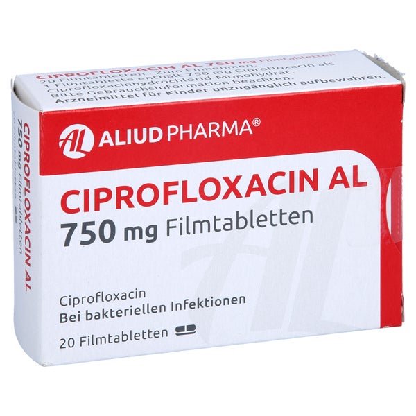 Ciprofloxacin AL 750 mg Filmtabletten 20 St