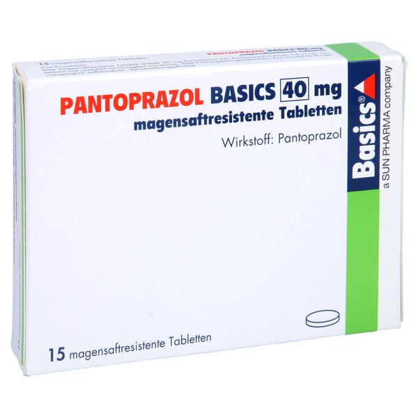 PANTOPRAZOL BASICS 40 mg magensaftres.Tabletten 15 St