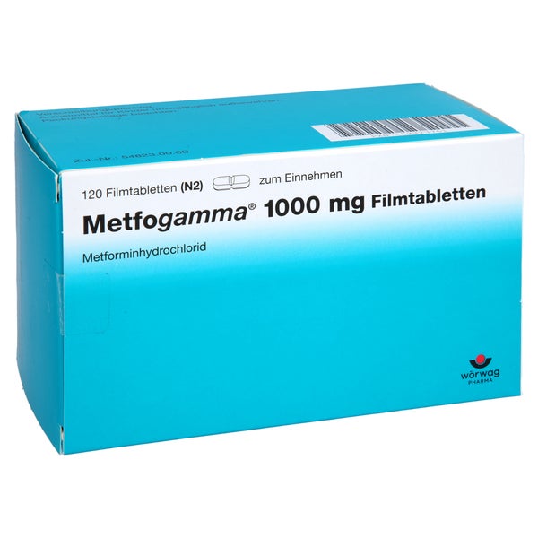 Metfogamma 1.000 mg Filmtabletten 120 St