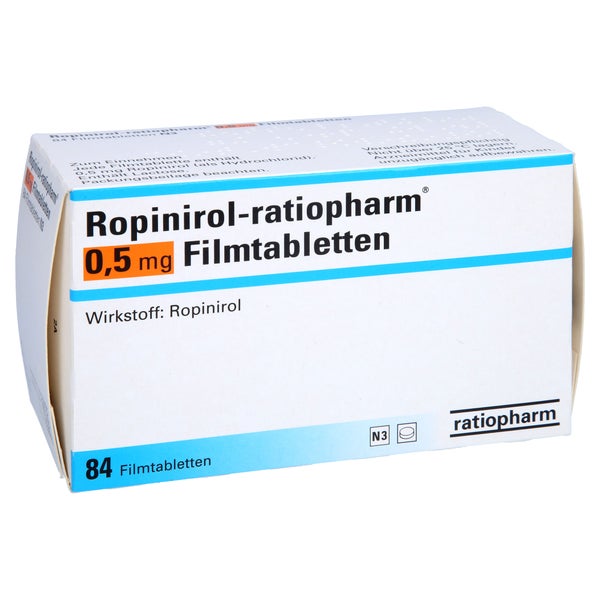 ROPINIROL-ratiopharm 0,5 mg Filmtabletten 84 St