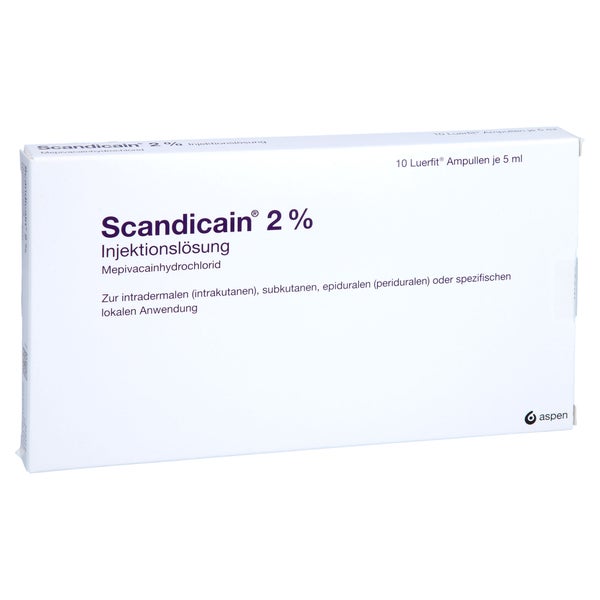 SCANDICAIN 2% Luerfit Ampullen Injektionslösung 10X5 ml