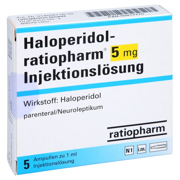 HALOPERIDOL-ratiopharm 5 mg Inj.-Lsg.Ampullen 5 St