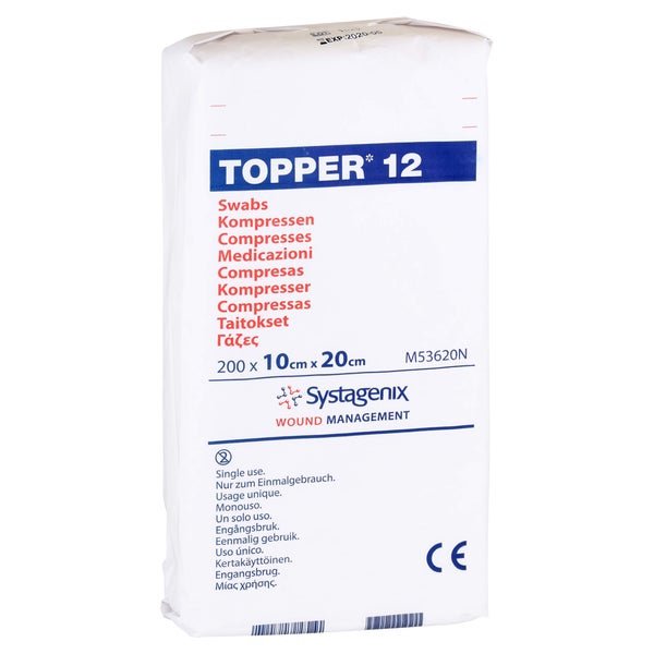 Topper 12 Kompr.10x20 cm unsteril 200 St