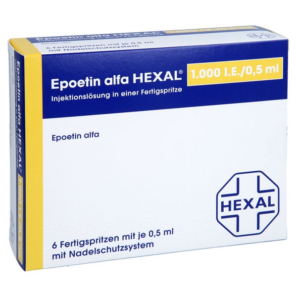 EPOETIN alfa HEXAL 1.000 I.E./0,5 ml Fertigspr. 6X0,5 ml
