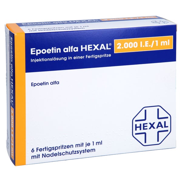 EPOETIN alfa HEXAL 2.000 I.E./1 ml Fertigspritzen 6X1 ml