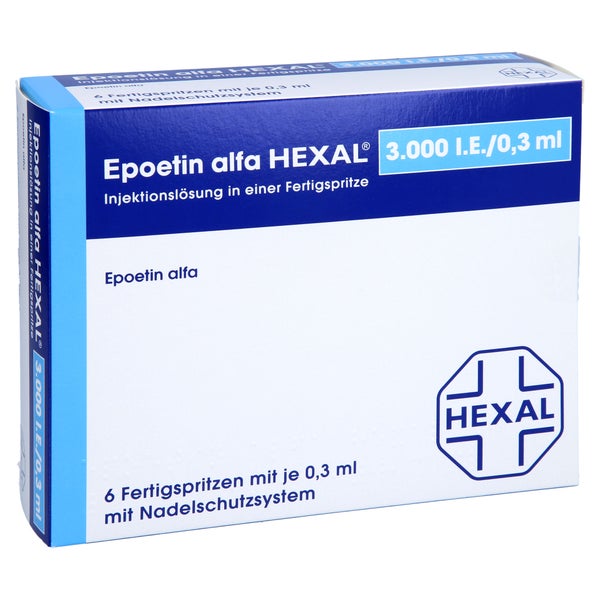 EPOETIN alfa HEXAL 3.000 I.E./0,3 ml Fertigspr. 6X0,3 ml