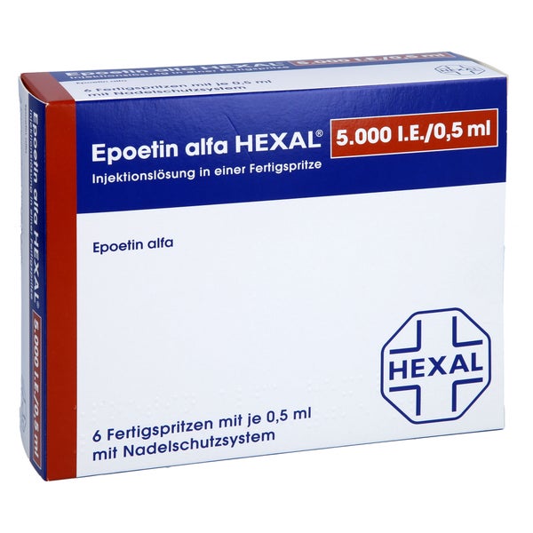 EPOETIN alfa HEXAL 5.000 I.E./0,5 ml Fertigspr. 6X0,5 ml