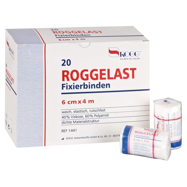 Roggelast Fixierbinden 4mx8cm in Cellophan 1 St