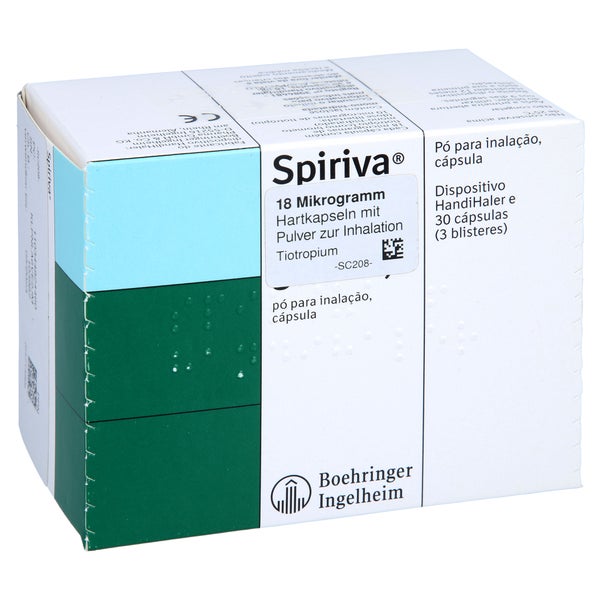 SPIRIVA 18 µg Hartkaps.m.Plv.z.Inhalat.+HandiHaler 30 St