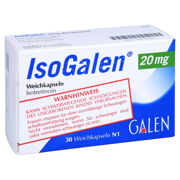 Isogalen 20 mg Weichkapseln 30 St