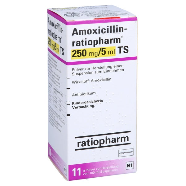 AMOXICILLIN-ratiopharm 250mg/5ml TS 100 ml