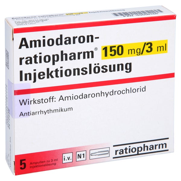 AMIODARON-ratiopharm 150mg/3ml Injektionslösung 5 St