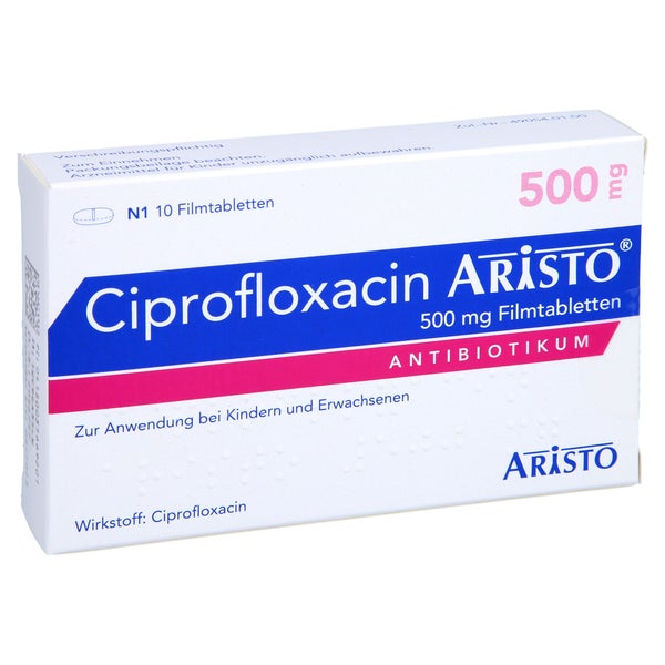 CIPROFLOXACIN Aristo 500 mg Filmtabletten 10 St