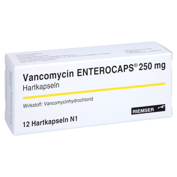 VANCOMYCIN ENTEROCAPS 250 mg Hartkapseln 12 St