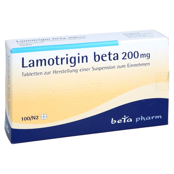 LAMOTRIGIN beta 200 mg Tabl.z.Herst.e.Susp.z.Einn. 100 St