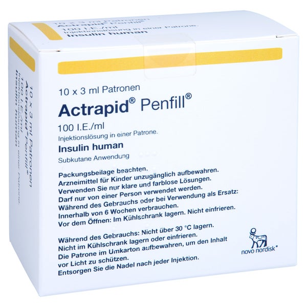 Actrapid Penfil 100 I.E./ml 10X3 ml