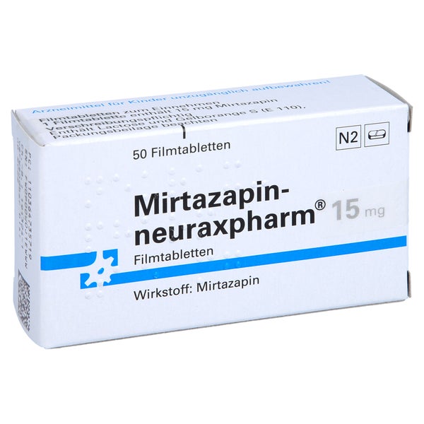 MIRTAZAPIN-neuraxpharm 15 mg Filmtabletten 50 St