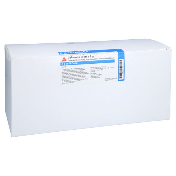 CEFAZOLIN Hikma 2 g Plv.z.Her.e.Inj.- od.Inf.-Lsg. 10 St