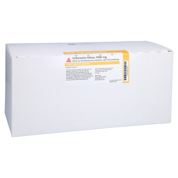 CEFUROXIM Hikma 1500 mg Infus.P.z.H.Inj.-/Inf.-L. 10 St