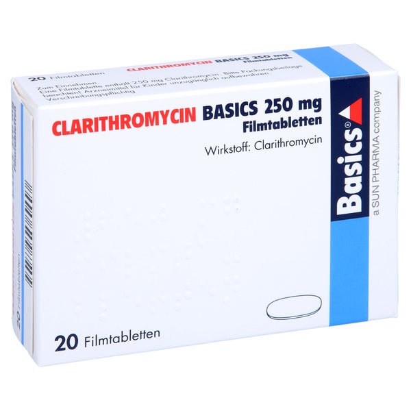 CLARITHROMYCIN BASICS 250 mg Filmtabletten 20 St