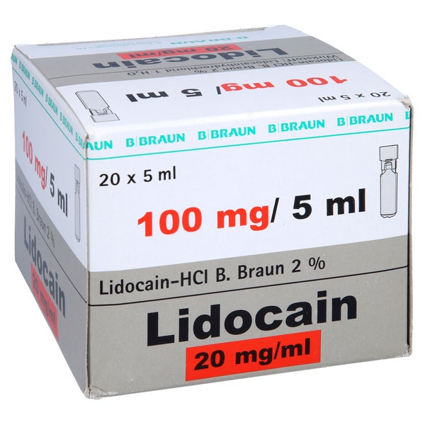 LIDOCAIN HCl B.Braun 2% Miniplasco connect Inj.-L. 20X5 ml