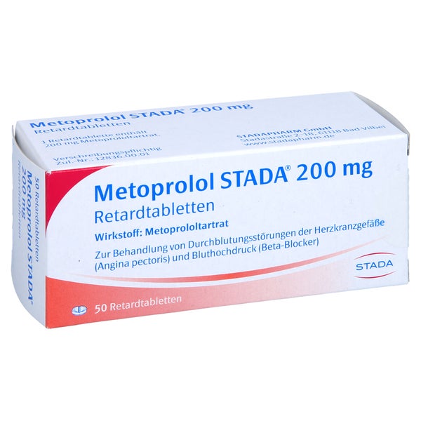 Metoprolol Stada 200 mg Retardtabletten 50 St