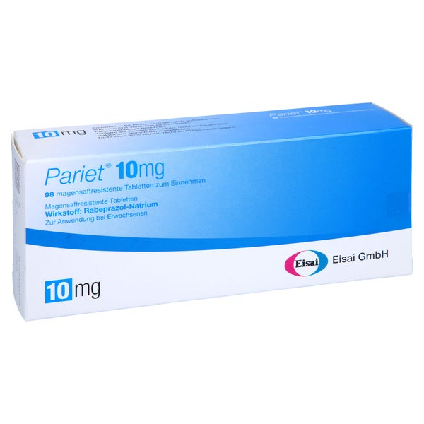 PARIET Eisai 10 mg magensaftresistente Tabletten 98 St