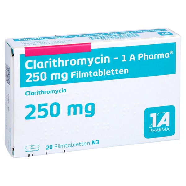 CLARITHROMYCIN-1A Ph.250mg Filmtabletten 20 St