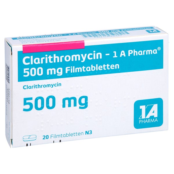 CLARITHROMYCIN-1A Ph.500mg Filmtabletten 20 St