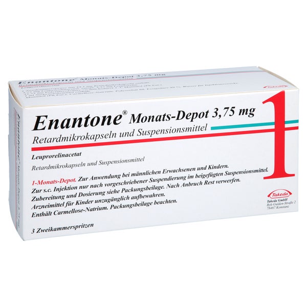 ENANTONE Monats-Depot 3,75 mg 2-Kammerspr.RMS 3X1 ml