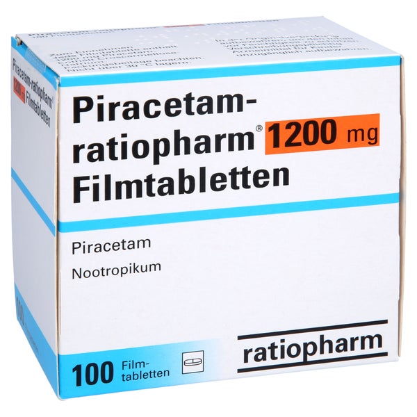 PIRACETAM-ratiopharm 1200 mg Filmtabletten 100 St