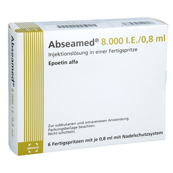 Abseamed 8.000 I.E./0,8 ml 6X0,8 ml
