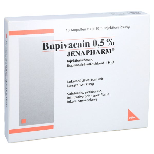 Bupivacain 0,5% Jenapharm Ampullen 10X10 ml