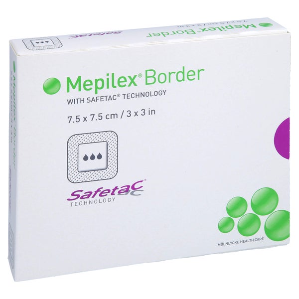 Mepilex Border Schaumverband 7,5x7,5 cm 5 St