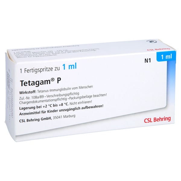TETAGAM P Inj.-Lösung.z.intram.Anw.Fertigspr. 1 ml