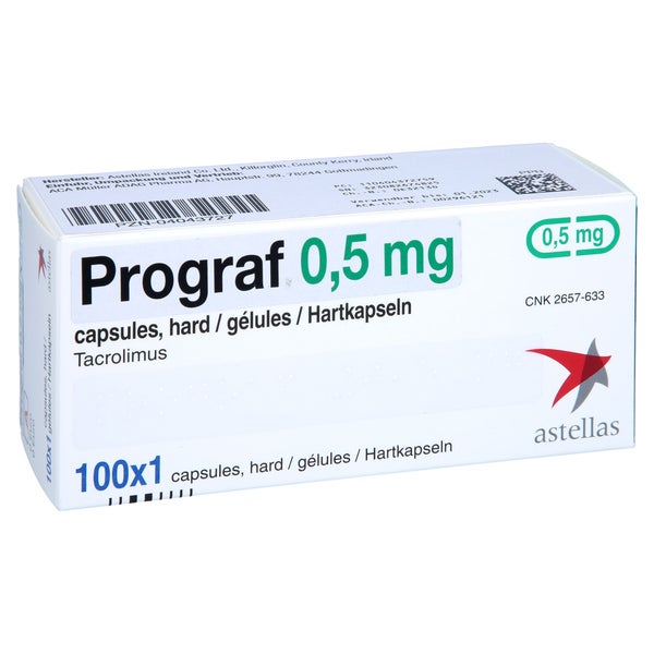 Prograf 0,5 mg Hartkapseln 100 St