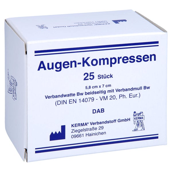 Augenkompressen 5,8x7 cm unsteril 25 St