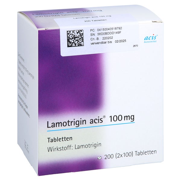 Lamotrigin acis 100 mg Tabletten 200 St