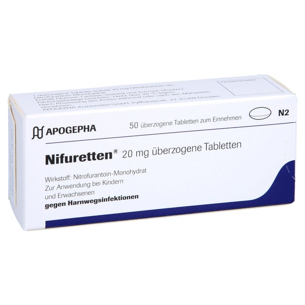 Nifuretten 20 mg überzogene Tabletten 50 St
