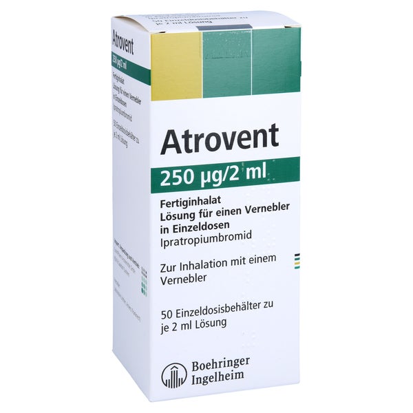 ATROVENT 250 µg/2 ml Fertiginhalat Eindosisbehält. 50X2 ml