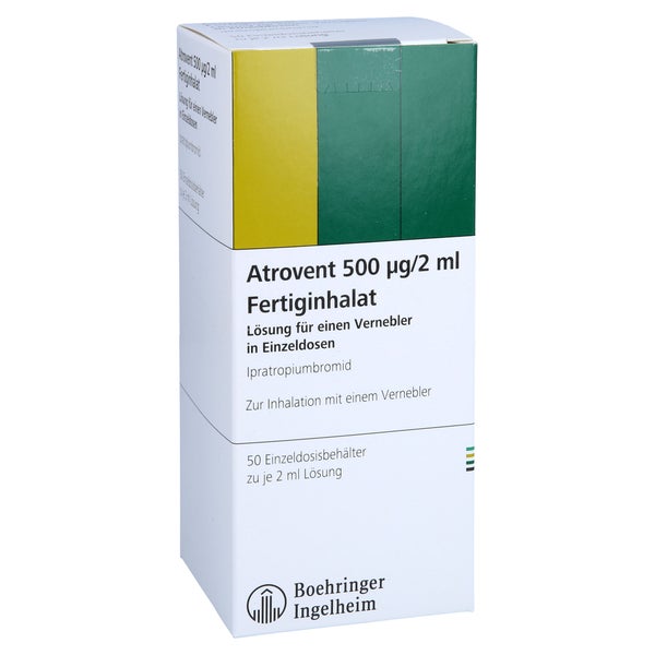 ATROVENT 500 µg/2 ml Fertiginhalat Eindosisbehält. 50X2 ml