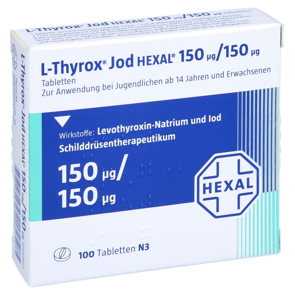 L-thyrox Jod Hexal 150/150 Tabletten 100 St