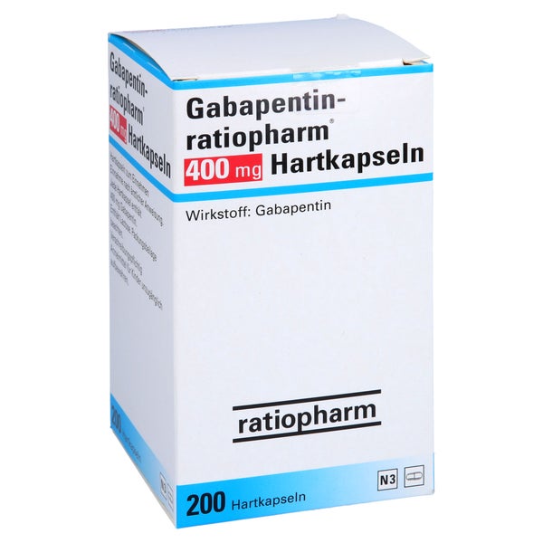 GABAPENTIN-ratiopharm 400 mg Hartkapseln 200 St