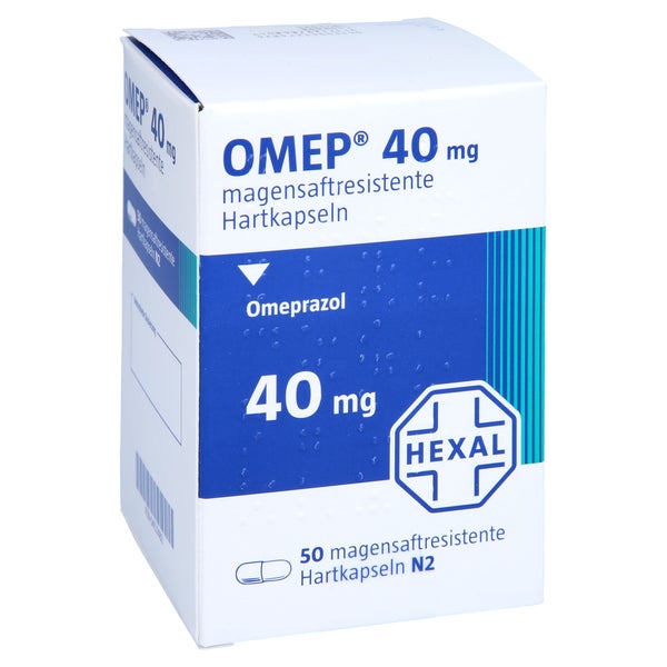 OMEP 40 mg magensaftresistente Hartkapseln 50 St