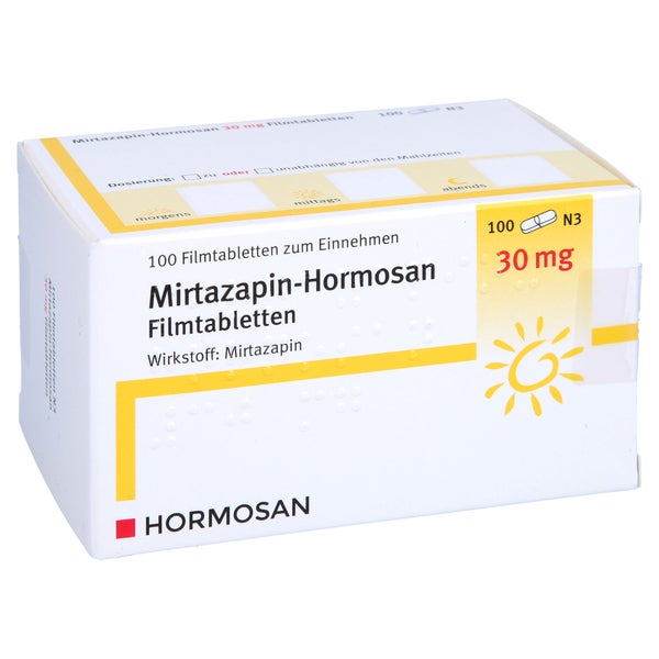 Mirtazapin Hormosan 30 mg Filmtabletten 100 St